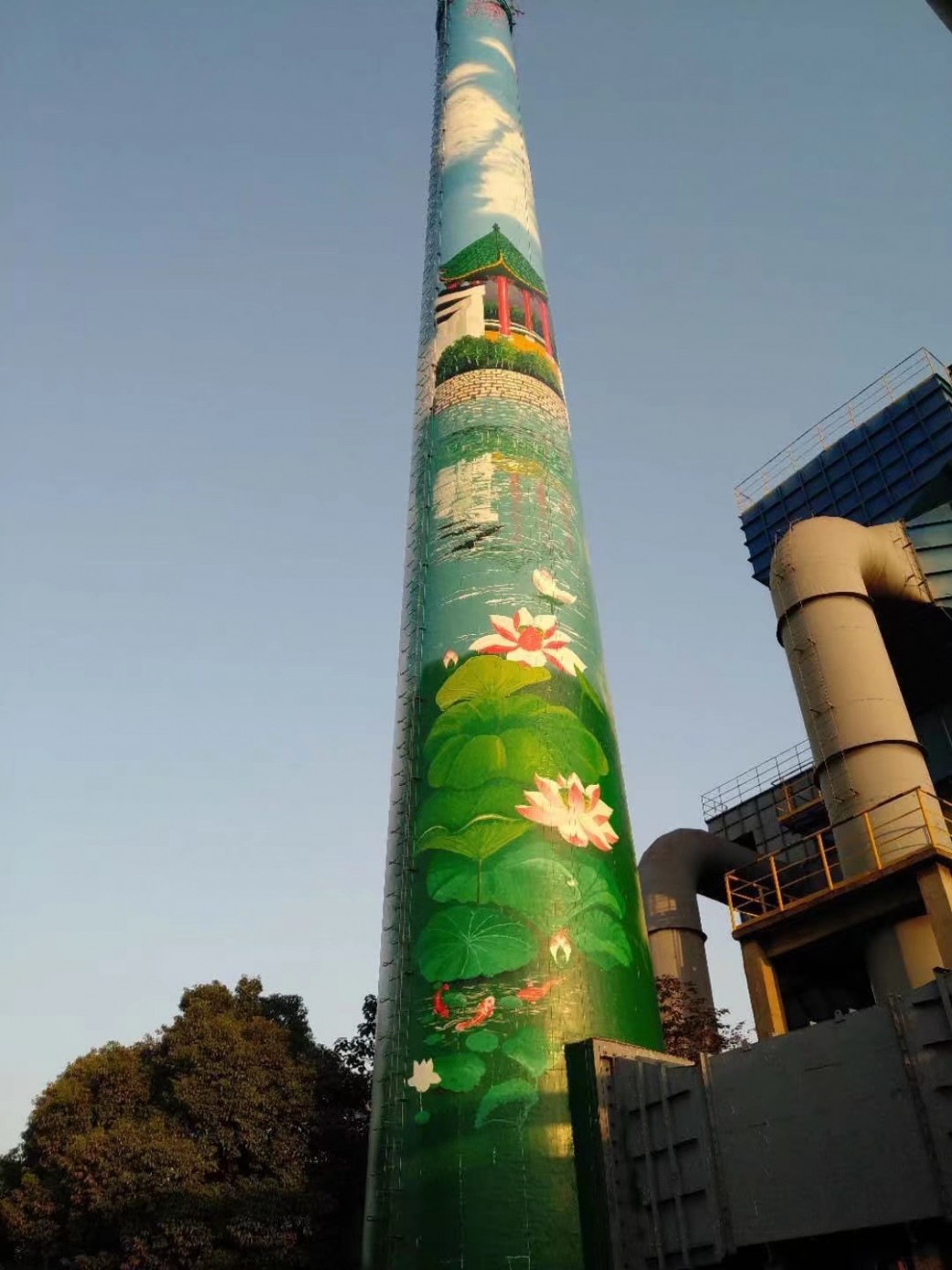工业烟囱的美化应注意什么?